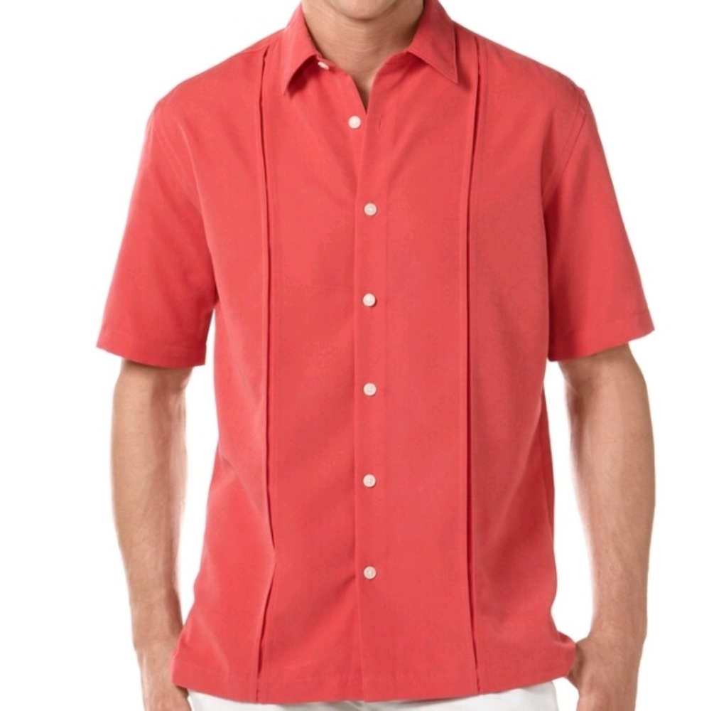 Axist sandwashed solid button down sz large